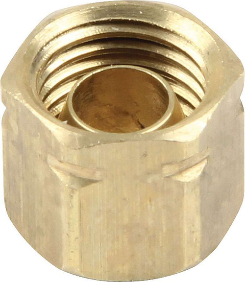 Compression End Cap - 3/16 in ID - Brass - Natural - 3/16 in Compression Fittings - Set of 10