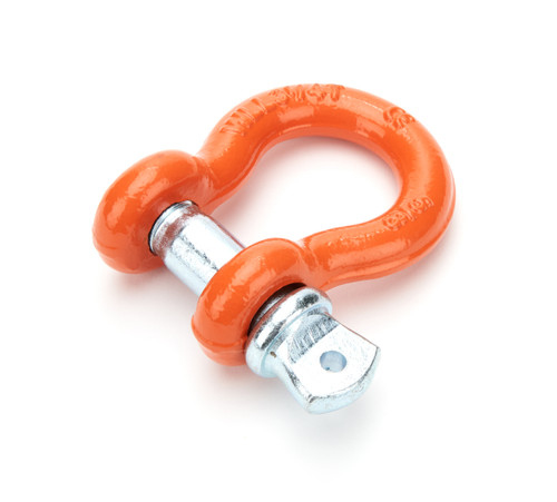 Shackle - Clevis D-Shackle - 5/8 in Pin - 6500 lb Capacity - Steel - Orange Powder Coat - Each