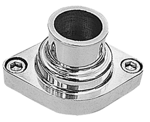 Water Neck - Straight - 1-1/2 in ID Hose - O-Ring - Hardware Included - Aluminum - Polished - Chevy V8 - Each Water Neck - Straight - 1-1/2 in ID Hose - O-Ring - Hardware Included - Aluminum - Polished - Chevy V8 - Each