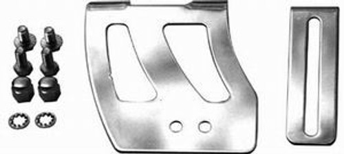 Throttle Cable Bracket - Intake Mount - Steel - Chrome - Small Block Chevy - Each Throttle Cable Bracket - Intake Mount - Steel - Chrome - Small Block Chevy - Each