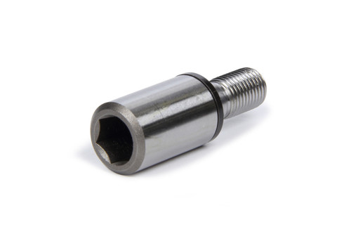 Oil Pump Drive Spud - 3/8-24 in Thread to 3/8 in Hex Drive - Steel - Natural - Barnes Oil Pump - Each