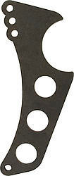 Wheelie Bar Bracket - Weld-On - 1/4 in Thick - 3/8 in Holes - Steel - Natural - 3 in Axle Tubes - Each