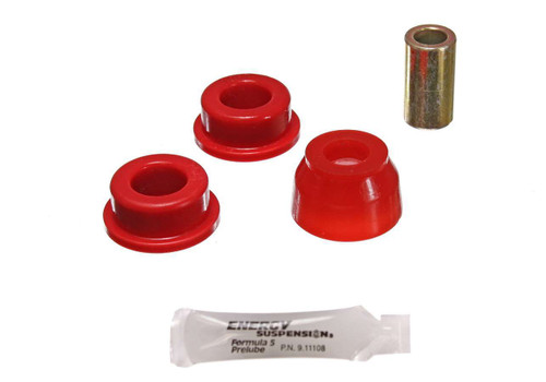 Track Bar Bushing - Hyper-Flex - Front - Polyurethane / Steel - Red / Cadmium - Dodge Ram Fullsize Truck 1994-2002 - Kit