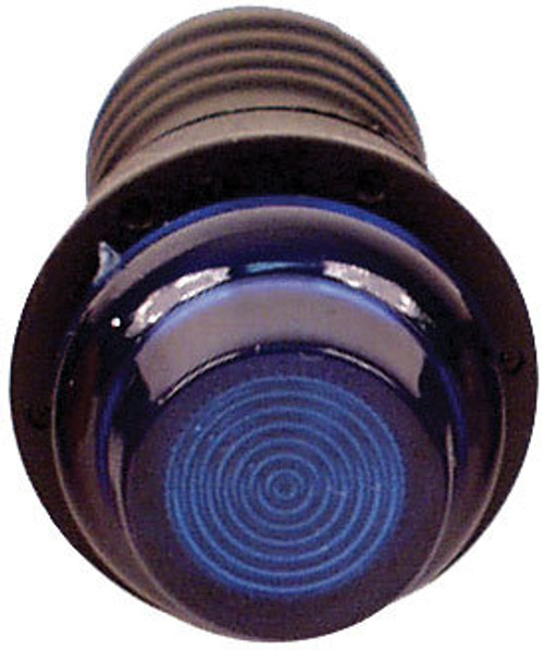 Warning Light - 12V - 3/4 in Diameter - Blue - Longacre Gauge / Switch Panels - Each