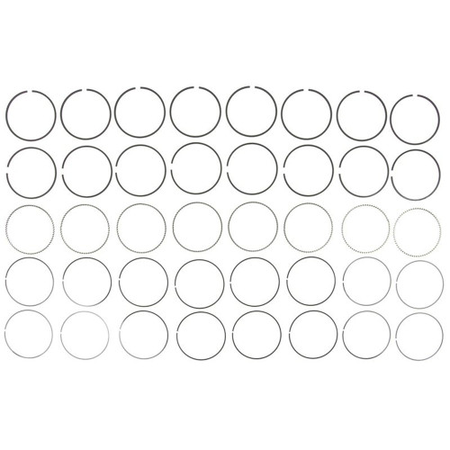 Piston Rings - 3.780 in Bore - Drop In - 1.5 x 1.5 x 3.0 mm Thick - Standard Tension - Steel - Moly - 8 Cylinder - Kit Piston Rings - 3.780 in Bore - Drop In - 1.5 x 1.5 x 3.0 mm Thick - Standard Tension - Steel - Moly - 8 Cylinder - Kit