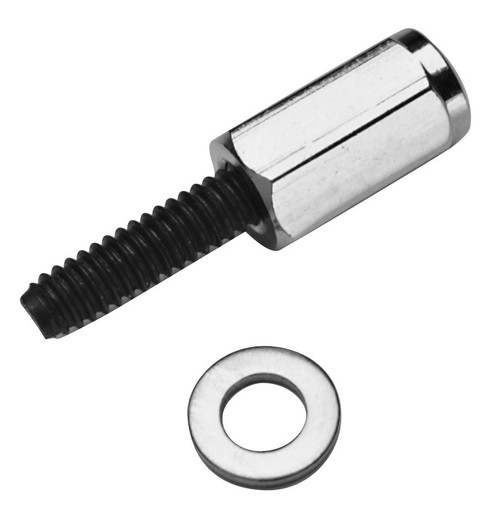 Valve Cover Fastener - Bolt - 1/4-20 in Thread - 1.000 in Long - Hex Head - Washers Included - Aluminum - Chrome - Set of 4