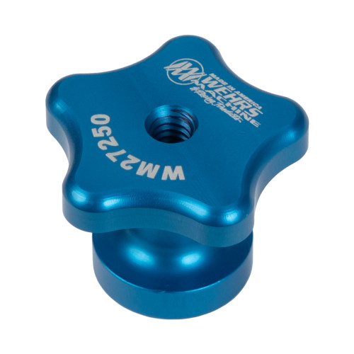 Air Cleaner Nut - Thumb Screw - 1/4-20 in Thread - O-Ring - Aluminum - Black Anodized - Each