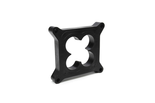 Carburetor Spacer - Lightweight - 1 in Thick - Open - Square Bore - Plastic - Black - Each