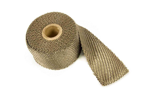 Exhaust Wrap - Titanium - 2 in Wide - 15 ft Roll - Woven Fiberglass - Titanium - Each