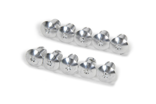 Quick Turn Fastener - Oval Head - Torx - 7/16 x 0.550 in Body - Aluminum - Natural - Set of 10