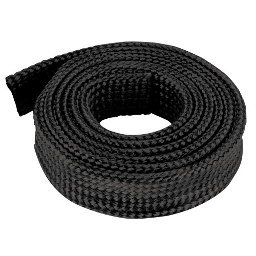 Hose and Wire Sleeve - Black Titanium Protect-A-Boot - 1/2 in ID - 6 ft - Basalt Fiber - Black - Each Hose and Wire Sleeve - Black Titanium Protect-A-Boot - 1/2 in ID - 6 ft - Basalt Fiber - Black - Each