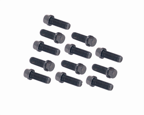 Header Bolt - 3/8-16 in Thread - 1 in Long - Allen Head - Steel - Black Oxide - AMC V8 / GM V8 / Mopar B / RB-Series - Set of 12 Header Bolt - 3/8-16 in Thread - 1 in Long - Allen Head - Steel - Black Oxide - AMC V8 / GM V8 / Mopar B / RB-Series - Set of 12