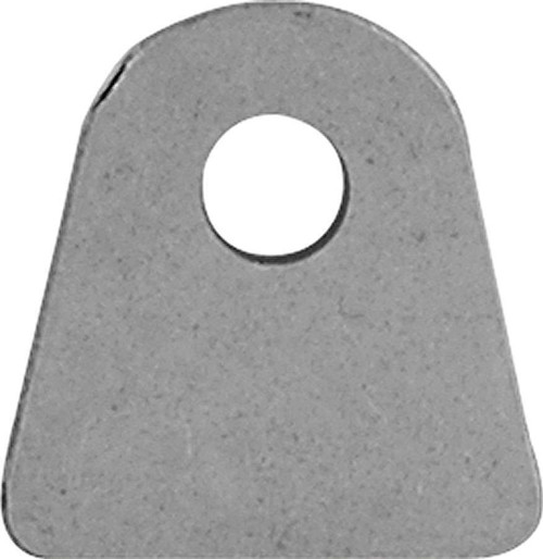 Chassis Tab - Window Frame Tab - Flat - 3/16 in Mounting Hole - 1/16 in Thick - Steel - Natural - Set of 10