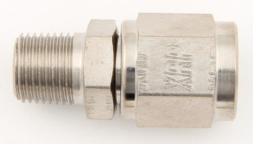 Fitting - Adapter - Straight - 4 AN Female Swivel to 1/8 in NPT Male - Steel - Natural - Each