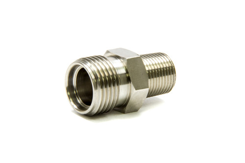Fitting - Adapter - Straight - 10 AN Male O-Ring 3/8 in NPT Male - Stainless - Natural - Each