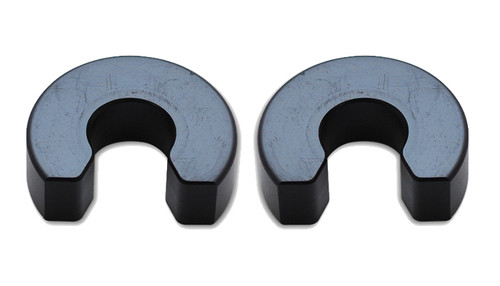 Exhaust Hanger Rod Clip - Delrin - Black - 0.375 in Diameter Exhaust Hanger Rods - Pair