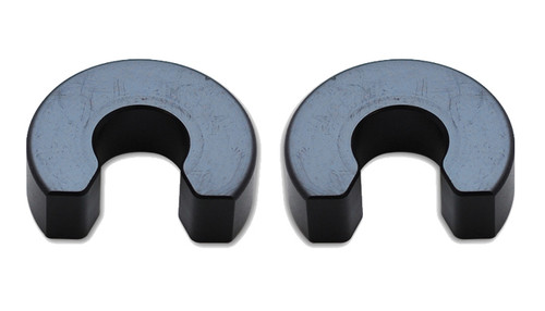 Exhaust Hanger Rod Clip - Delrin - Black - 0.500 in Diameter Exhaust Hanger Rods - Pair