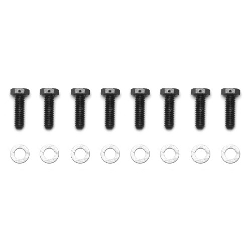 Brake Rotor Bolt - 5/16-18 in Thread - 1.000 in Long - Washers Included - Hex Head - Steel - Set of 8