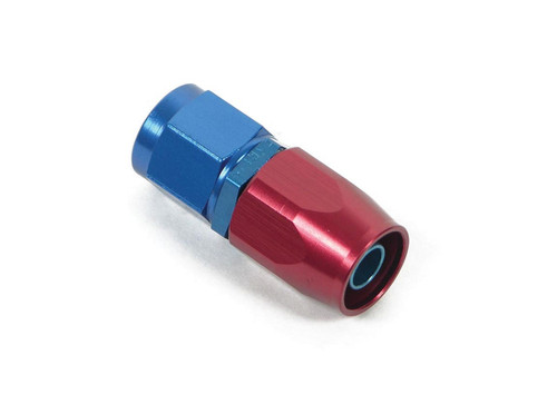 Fitting - Hose End - Swivel-Seal - Straight - 10 AN Hose to 10 AN Female Swivel - Aluminum - Blue / Red Anodized - Each