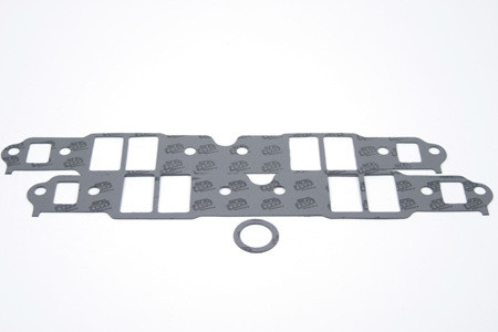 Intake Manifold Gasket - 0.062 in Thick - 1.3 x 2.24 in Rectangular Port - Composite - Small Block Chevy - Kit
