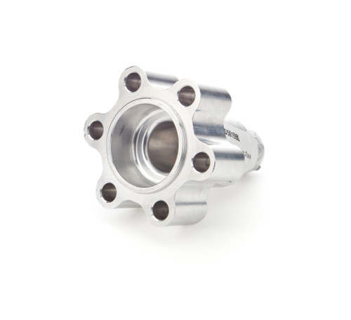 Crankshaft Mandrel - 1 in Diameter - 6-Hole Blower Pulley Bolt Pattern - Aluminum / Steel - Each