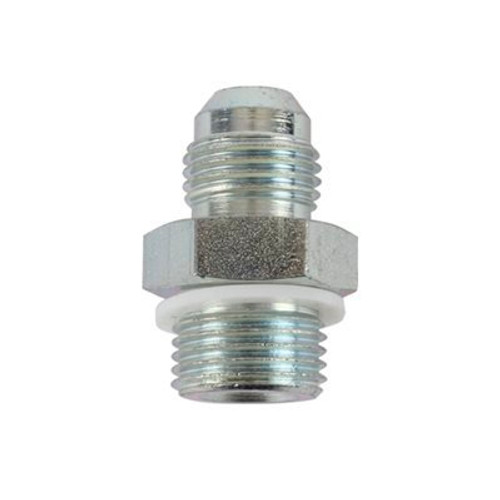 Fitting - Adapter - Straight - 5/8-18 in Male to 6 AN Male - Steel - Zinc Oxide - Each