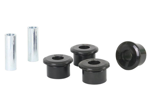Axle Pivot Bushing - 1.875 in OD - 1.250 in Long - 0.500 in ID Sleeve - Polyurethane / Steel - Black / Zinc Oxide - Universal - Kit