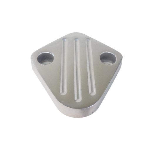 Fuel Pump Blockoff - Aluminum - Ball Milled - Various Applications - Each