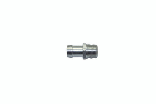 Fitting - Adapter - Straight - 1/2 in NPT Male to 5/8 in Hose Barb - Aluminum - Natural - Heater Hose - Each Fitting - Adapter - Straight - 1/2 in NPT Male to 5/8 in Hose Barb - Aluminum - Natural - Heater Hose - Each