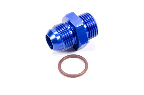 Fitting - Adapter - Straight - 10 AN Male to 10 AN Male O-Ring - Aluminum - Blue Anodized - Each
