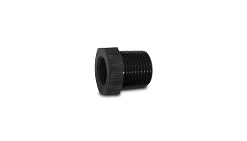 Fitting - Adapter - Straight - 1/2 in NPT Female to 1 in NPT Male - Aluminum - Black Anodized - Each