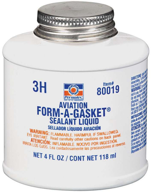 Sealant - Aviation Form-A-Gasket - 4.00 oz Brush Top Can - Each