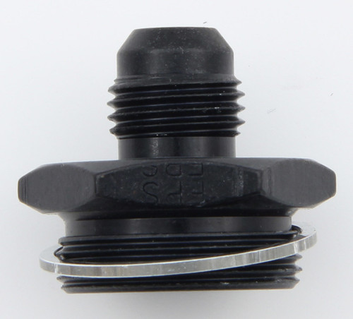 Fitting - Adapter - Straight - 6 AN Male to 1-20 in Male - Aluminum - Black Anodized - Each