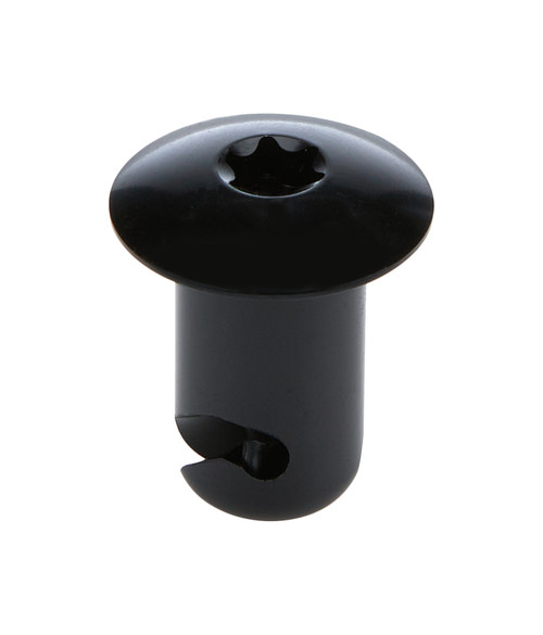 Quick Turn Fastener - Oval Head - Torx - 7/16 x 0.500 in Body - Aluminum - Black Anodized - Set of 10