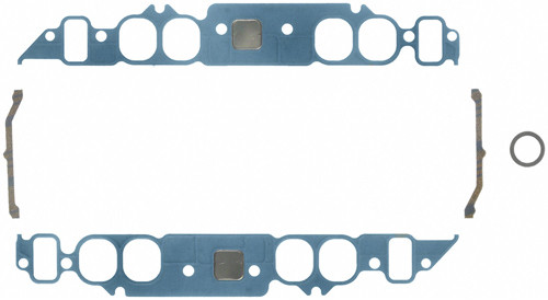 Intake Manifold Gasket - 0.06 in Thick - 1.82 x 2.05 in Oval Port - Composite - Big Block Chevy - Kit