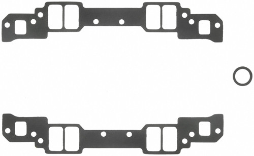Intake Manifold Gasket - 0.03 in Thick - 1.25 x 2.15 in Rectangular Port - Composite - 18 Degree Heads - Small Block Chevy - Kit