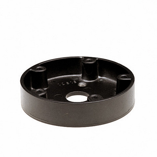 Steering Wheel Adapter - 5-Bolt Wheel to 3-Bolt Hub - Aluminum - Black Anodized - Each