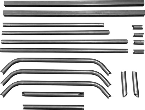 Roll Cage - Strut Kit - Mini Enduro - Weld-On - 1-3/4 in Diameter - 0.095 in Wall - Steel - Natural - Dodge Neon - Kit