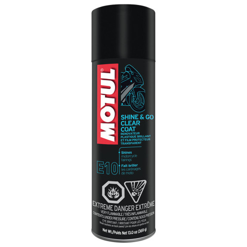 Exterior Protectant - E10 Shine and Go - 13 oz Aerosol Spray - Each Exterior Protectant - E10 Shine and Go - 13 oz Aerosol Spray - Each