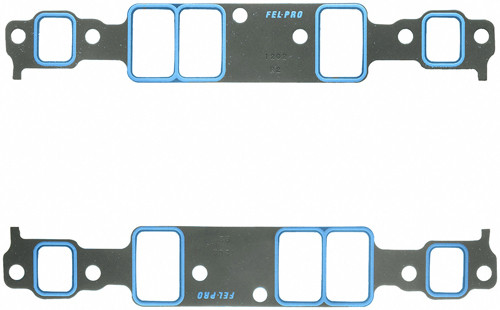 Intake Manifold Gasket - Printoseal - 0.06 in Thick - 1.28 x 2.1 in Rectangular Port - Composite - GM V6 - Pair