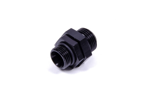 Fitting - Adapter - Straight - 8 AN Male O-Ring Swivel to 10 AN Male O-Ring - Aluminum - Black Anodized - Each