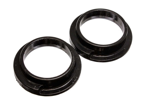 Coil Spring Isolator - Hyper-Flex - 3 in ID - 4-5/16 in OD - 3-7/16 in Lip OD - 3/16 in Thick - Polyurethane - Black - Universal - Pair