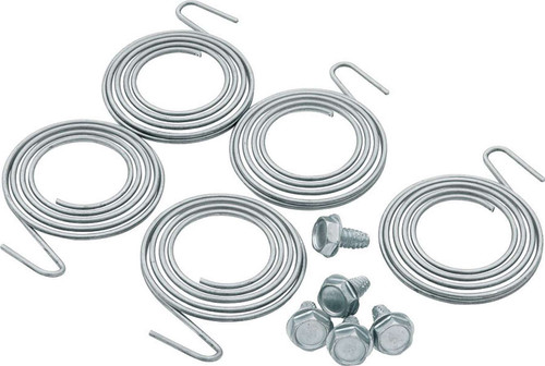 Lug Nut Screw / Spring - Steel - Zinc Oxide - Allstar Glueless Lug Nuts - Set of 5