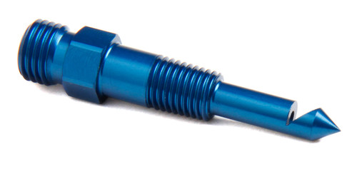 Nitrous Oxide Nozzle - Fan Spray - 90 Degree - 1/16 in NPT - Aluminum - Blue Anodized - Each