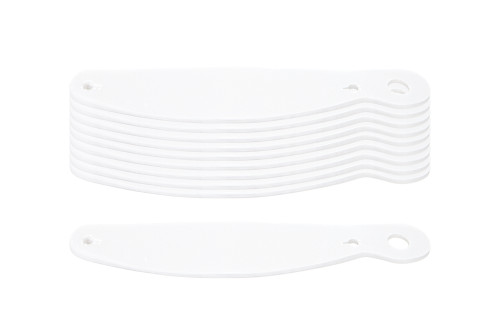 Helmet Shield Tear Off - 2 mm Thick - 12 in Center to Center - Plastic - Clear - Stilo Helmets - Set of 200