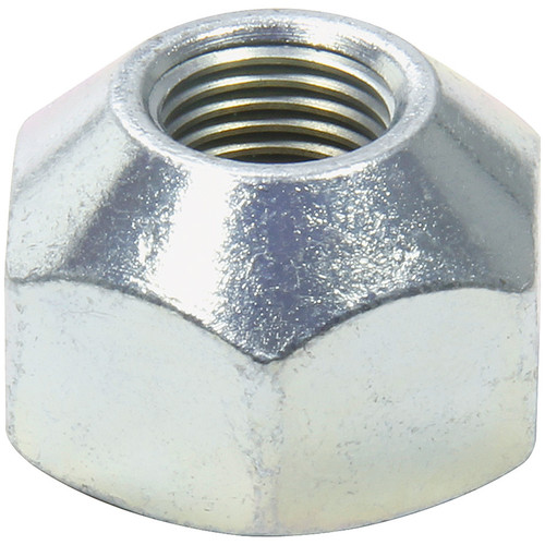 Lug Nut - 12 mm x 1.25 Thread - 1 in Hex Head - 45 Degree Seat - Open End - Steel - Zinc Oxide - Set of 10