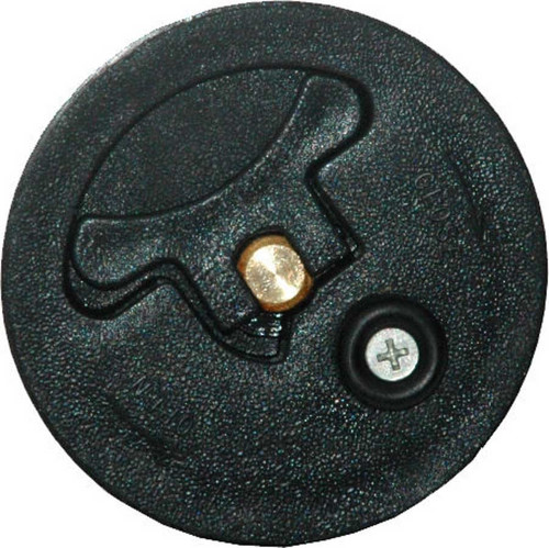 Fuel Cell Filler Cap - Twist-On - 3 in ID - Flush Mount - Plastic - Black - RCI Circular Filler Plate - Each