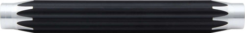 Suspension Tube - Scalloped - 8 in Long - 5/8-18 in Female Thread - Aluminum - Black Anodized / Natural - Each