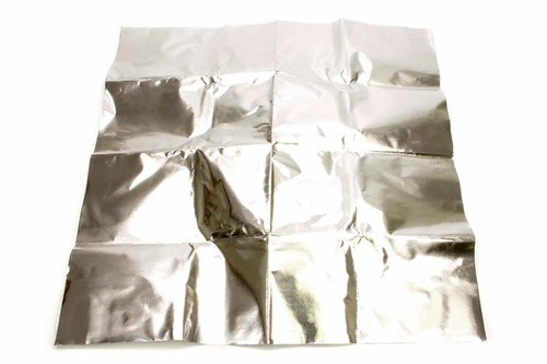 Heat Barrier - Reflect-A-Cool - 24 x 24 in Sheet - Self Adhesive Backing - Aluminized Fiberglass Cloth - Silver - Each