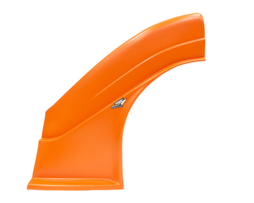 Fender - Driver Side - MD3 Evolution - Raised - Plastic - Orange - Dirt Late Model - Each